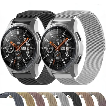 Ремешок с миланской петлей 22 мм 20 мм для Samsung Galaxy Watch 3/4/5/Gear S3/Active 2/Huawei Watch GT/2/3/ Металлический браслет Amazfit GTR Pro