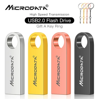 10 шт./лот Металлические USB-флешки 32 ГБ 16 ГБ 64 ГБ Флеш-накопитель оптом 4 ГБ 8 ГБ Карты памяти, которые перевозят в автомобилях