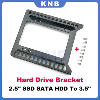 Новый двойной 2,5-дюймовый SSD-накопитель SATA HDD с креплением к 3,5-дюймовому адаптеру для крепления жесткого диска с 8 винтами для ПК