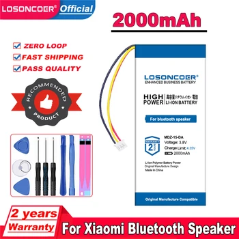 LOSONCOER 363392 Аккумулятор емкостью 2000 мАч для Xiaomi Speaker MDZ-15-DA Batteries