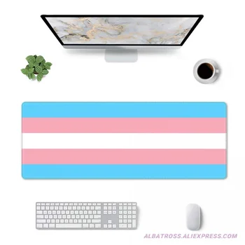 Игровой коврик для мыши с флагом гордости трансгендеров 31,5 