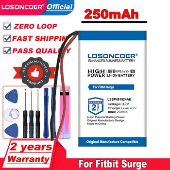 LOSONCOER 250mAh LSSP491524AE Аккумулятор Для Смарт-часов Fitbit Surge