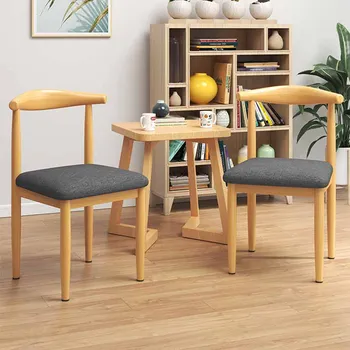Обеденный стул с минималистской деревянной обивкой, кухонный стул из массива дерева, постмодернистский шезлонг, дизайнерская мебель Sillas в китайском стиле