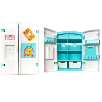 1 Шт.. Разноцветный холодильник, имитирующий мини-холодильник, шкаф для куклы Барби, для кукол Келли, Игрушечная мебель для девочек 055D