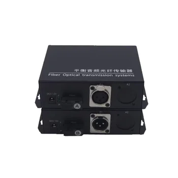 Расширители Волоконно-оптического Медиаконвертера с 1 Каналом Сбалансированного Аудио, XLR-сбалансированный аудио по Оптоволоконному Передатчику и Приемнику